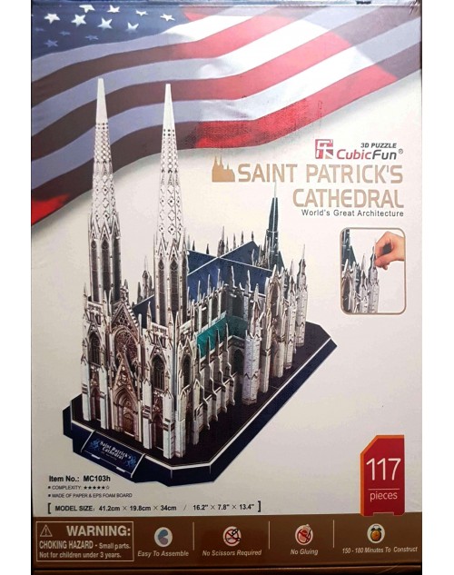 پازل سه بعدی کیوبیک فان مدل کلیسای جامع سنت پاتریک