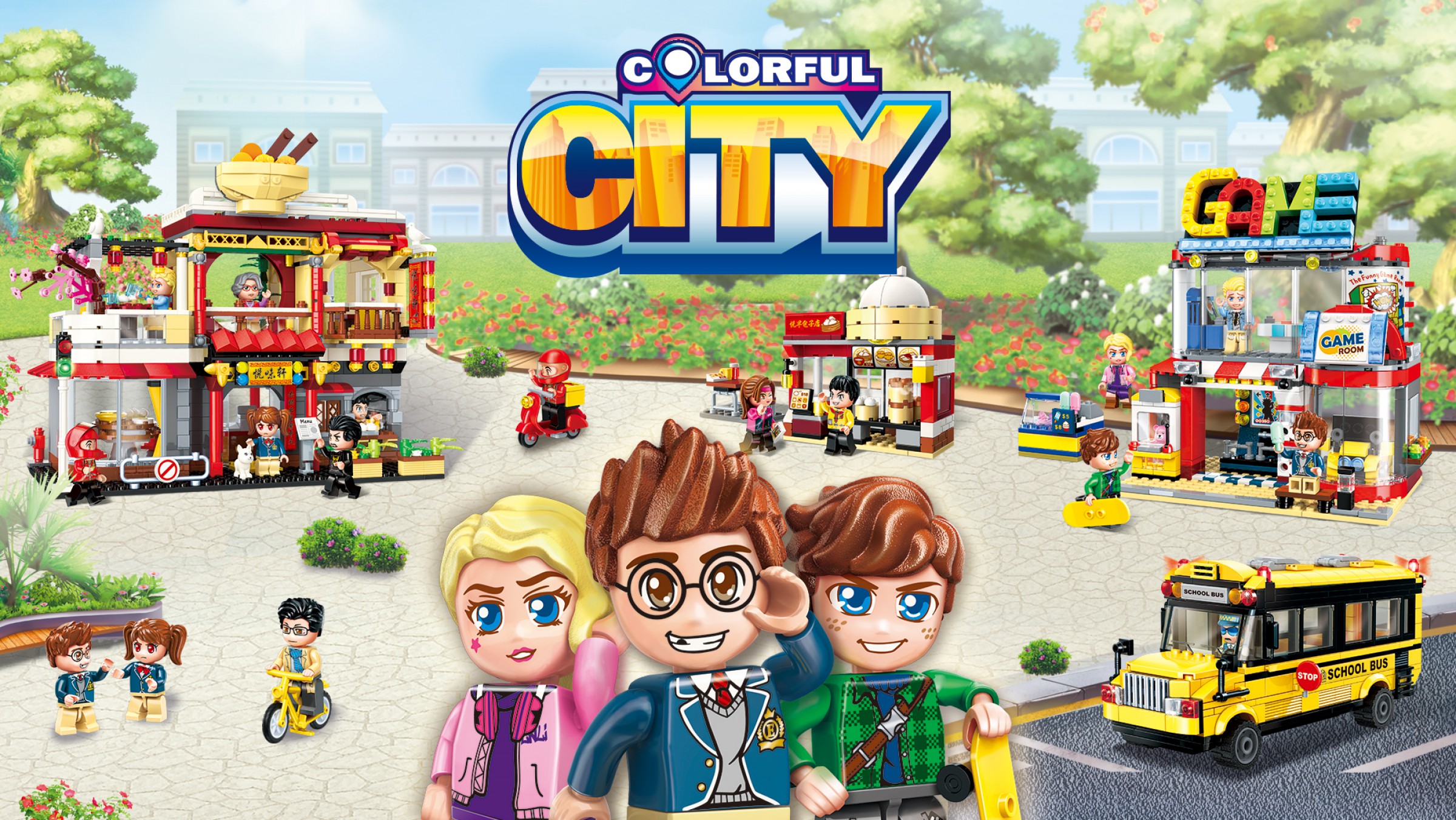 Lego-Qman-Colorful City