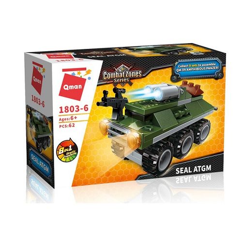 Lego-Qman-Combat Zones-QM09 Amphibious Panzer-Seal ATGM