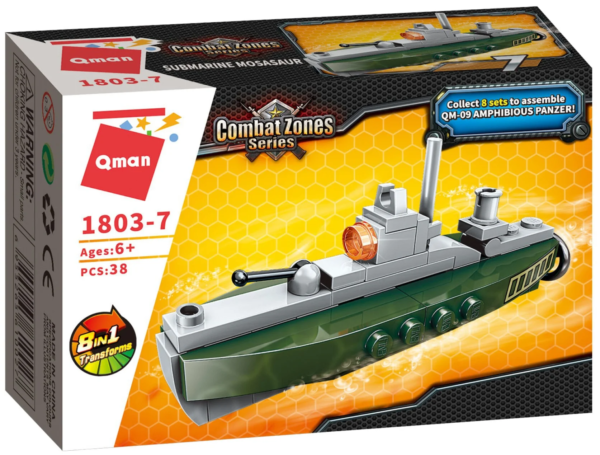 Lego-Qman-Combat Zones-QM09 Amphibious Panzer-Submarine Mosasaur