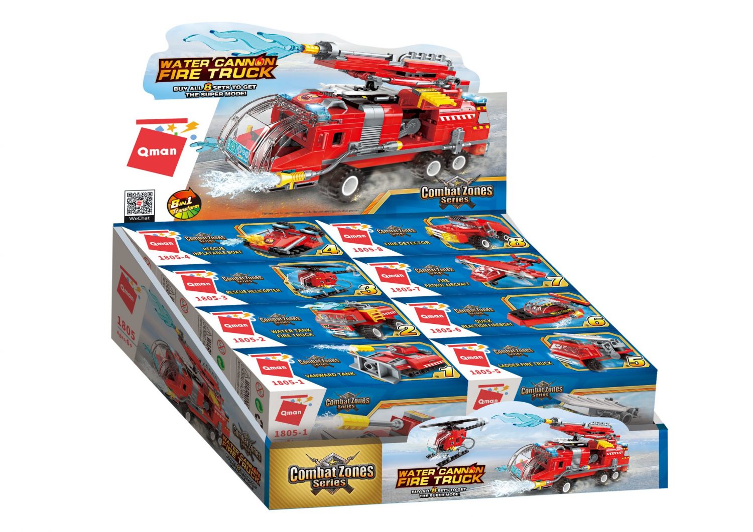 Lego-Qman-Combat Zones-Water Cannon Fire Truck
