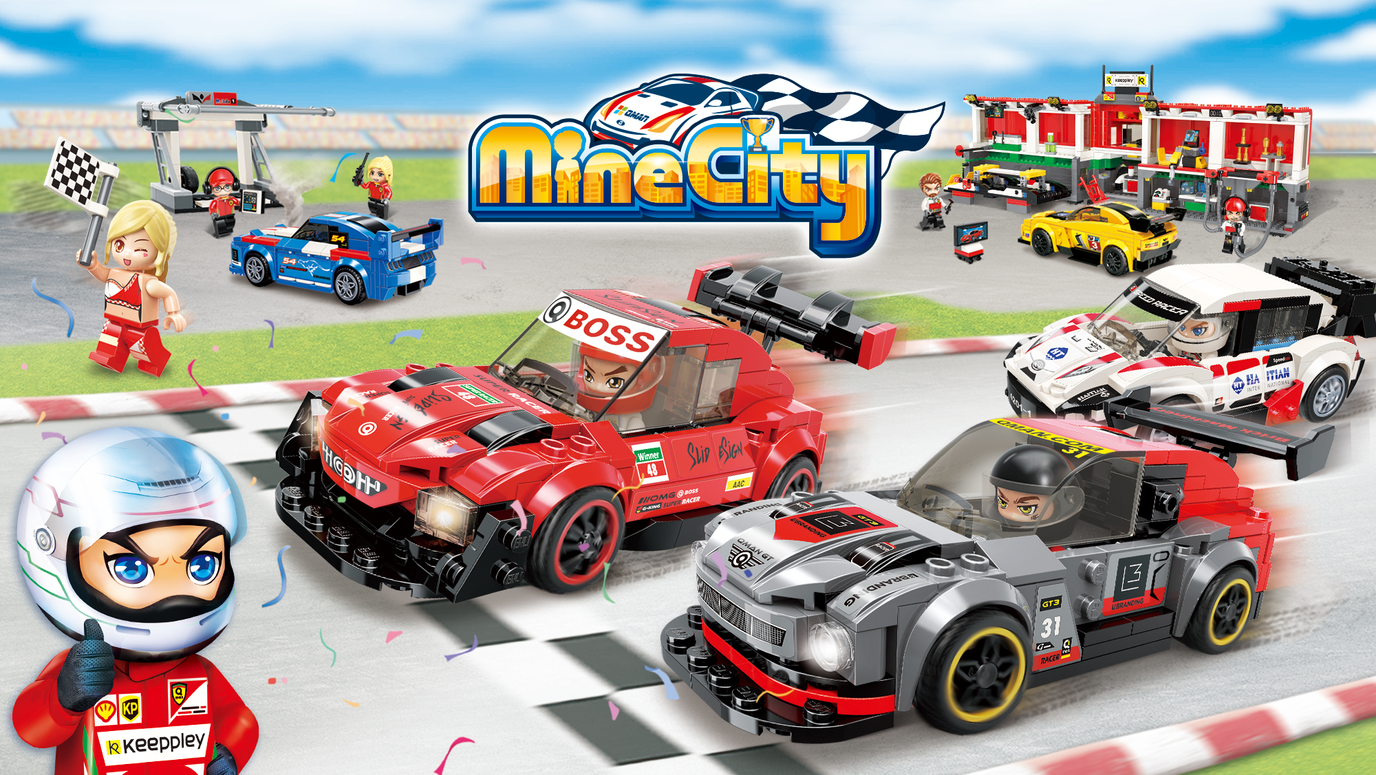 Lego-Qman-Minecity-Racing Car