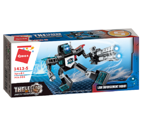 Lego-Qman-The Legend Of Chariot-Shadow Pulse Combat Vehicle-Law Enforcment Robot
