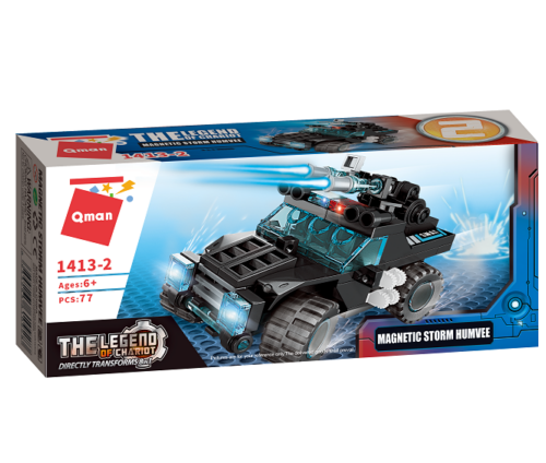 Lego-Qman-The Legend Of Chariot-Shadow Pulse Combat Vehicle-Magnetic Storm Humvee