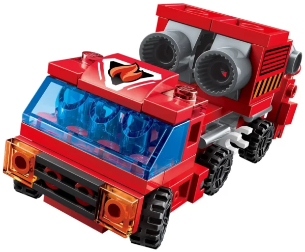 Lego-Qman-Trans Collector-Blazing Mars-Smoke Evacuation Fire Truck-1