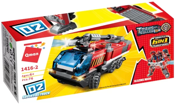 Lego-Qman-Trans Collector-Blazing Mars-ُSuper Fire Truck