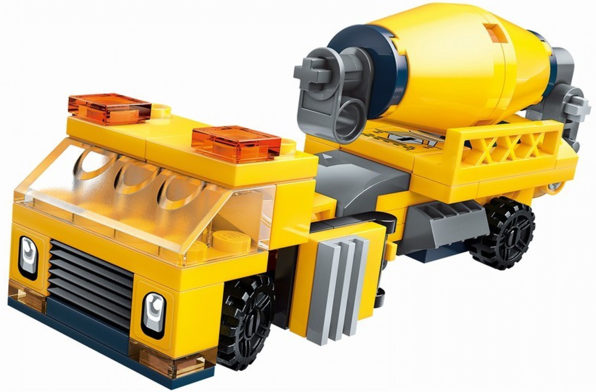 Lego-Qman-Trans Collector-Engineering Mecha-Concrete Mixer Truck-1