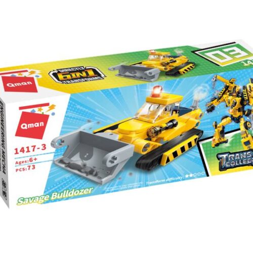 Lego-Qman-Trans Collector-Engineering Mecha-Savage Bulldozer