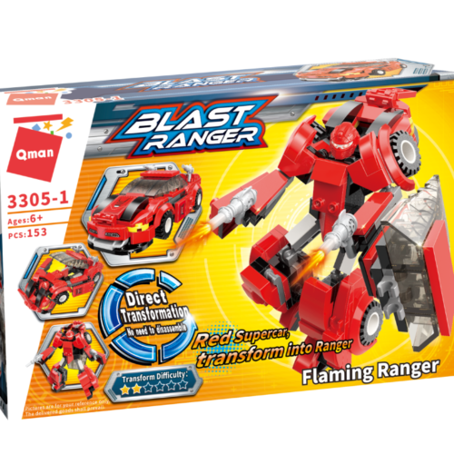 Lego-Qman-Blast Ranger-Flaming Ranger