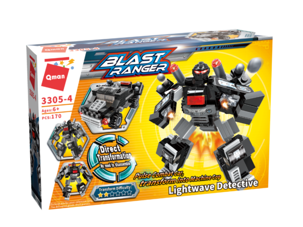 Lego-Qman-Blast Ranger-Lightwave Detective