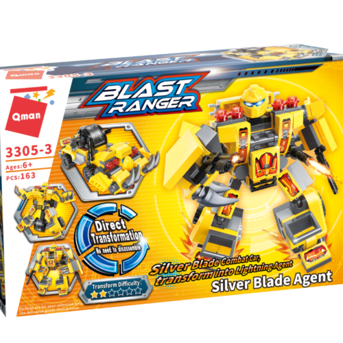 Lego-Qman-Blast Ranger-Silver Blade Agent